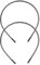 2 Stück Metall Haarband, Welle Metall Stirnband, Unisex Rutschfestes Elastisches Stirnband, für Outdoor, Sports Yoga, Make-up