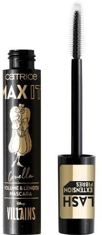 Catrice Disney Villains Cruella MAX IT Volume & Length Mascara, Nr. 010 Deep Black, schwarz, volumengebend, pflegend, definierend, Ultra Schwarz (11ml)