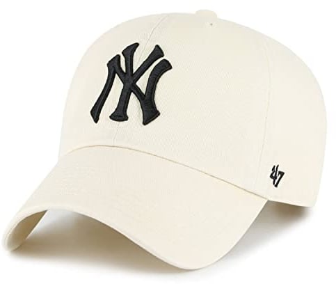 '47 Brand Strapback Cap - CLEAN UP New York Yankees Natural