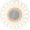 Cabilock Miroir Rotin Mural Rond 40cm, Miroir DéCoratif en Rotin pour Salle De Bain, EntréE, Salon, Miroir Tissé à La Main, Style Nordique, Khaki