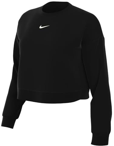 Nike Top W NSW Phnx FLC OOS Crew, Black/Sail, DQ5761-010, M