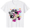 Kinder 10 Jahre alt Geburtstag Shirt Mädchen Rollschuh Katzentag Kleid T-Shirt