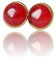 Ohrstecker Karneol Gold, 18k vergoldete Edelstahl Ohrstecker, Edelstein Ohrringe, Carneol, 8mm, Edelsteinschmuck, Edelstahl, Rot, rund, Cabochon, Karneol Schmuck, Geschenk Ohrschmuck für Frauen