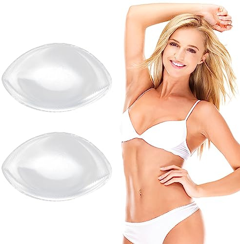 WLLHYF Inserti in silicone per reggiseno, coppette push up riutilizzabili in gel e potenziatori del seno, aggiungere 1-2 coppe, 1 paio