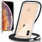 Oelrstfe handyband Hülle mit Band für iPhone XS Max, Handyband zum Umhängen Handy Umhängeband Transparent TPU Stoßfest Silikon Handyhülle mit Kette für iPhone XS Max, Schwarz