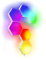 Numskull 6-Piece LED Hexagon Gaming Light Panels - Colour Changing Ambient Lighting via Touch, Bluetooth or Remote Control for Xbox, PlayStation, PC, Switch, Multi-Platform Compatibility