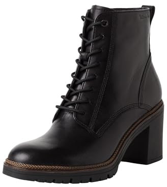 Tamaris Damen Absatzstiefelette bequem; BLACK, EU 39