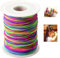 ZesNice Gummiband für Armbänder Elastische Band 0.8mm x 100m Gummischnur Schnur Perlenschnur Nylonschnur Handwerk für Perlen Auffädeln Machen