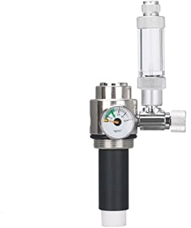 Medidor regulador de CO2 Válvula de acero inoxidable que regula a presión de doble calibre con elemento de filtro triple y contador de burbujas Bricolaje Suministros de acuario para cerveza de barril