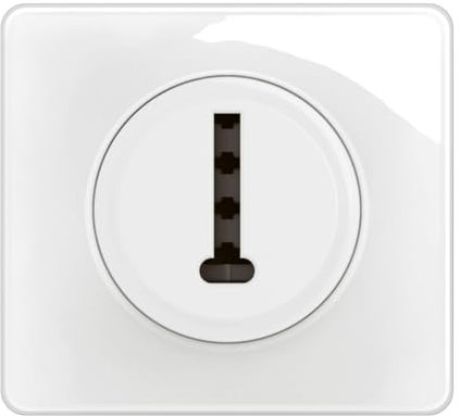 LEGRAND - Prise Téléphone Céliane 8 Contacts T - Blanc Emaillé - Prêt à installer