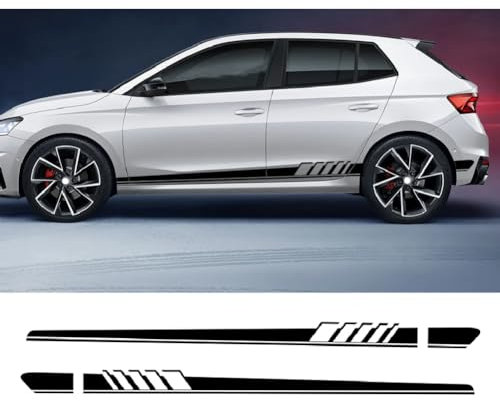 2 STÜCKE Autoaufkleber, Für Skoda Octavia 2 3 A7 A5 VRS Fabia 3 Rapid Superb 3 Kodiaq Scala Karoq Kamiq Tuning Zubehör Vinyl Aufkleber