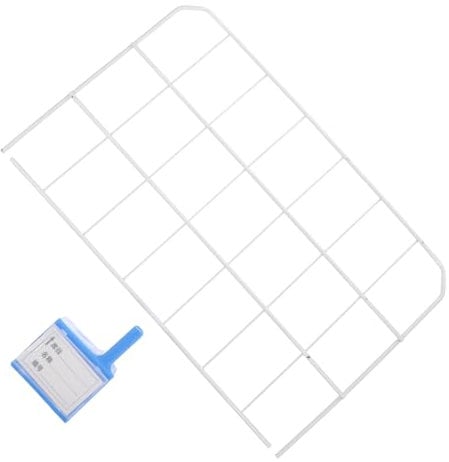 OFFSCH 1stk Regalteiler Warenteiler Fachteiler Für Draht Speicherteiler Speichern Drahtregaltrenner Laderegal-organisationsteiler Supermarkt-organisationsteiler Ware Schindel Weiß Plastik