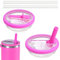 2 PCS Stanley Flip Straw Lids, Compatible with Stanley 40oz Tumbler (Rose)