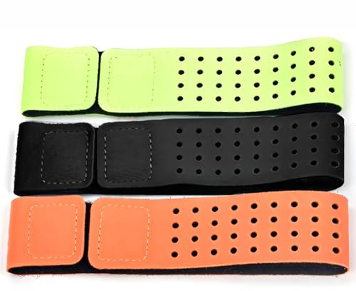 3-Pack Heart Rate Monitor Replacement Bands for OTF Sensors, Breathable Sports Armbands, Adjustable Elastic Straps Compatible with Ot Beat Heart Rate Monitors