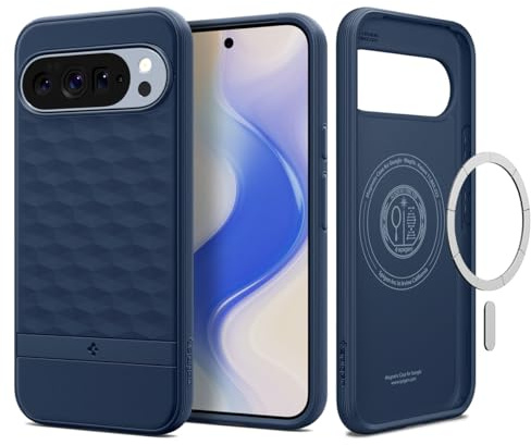 Spigen Parallax MagFit Hülle für Google Pixel 10 und Pixel 10 Pro, Kompatibel Mit Pixelsnap und MagSafe [2025 Neue Funktion] -Midnight Blue