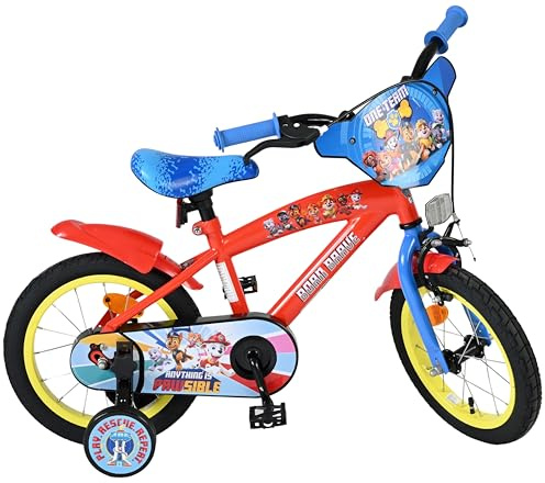 Volare Kinderfahrrad 12, 14, 16 Zoll für Mädchen und Jungen 3–6 Jahre – Offiziell Lizenziert mit Charaktermotiv – Stützräder, Rücktrittbremse und Handbremse
