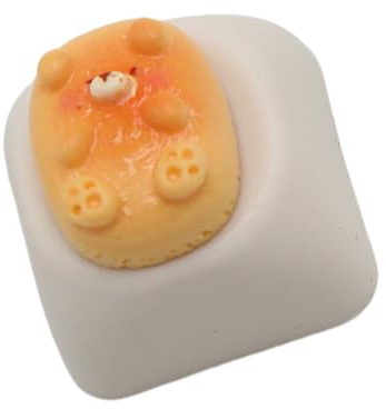 GMBYLBY 3D Cartoon Bär Harz Tastenkappen für mechanische Tastaturen Weich und farblich optional Verbessert Tippdesign Cartoon Bär Harz Tastenkappen