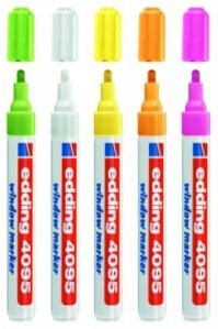 edding 4095 Kreidemarker (Neon Sortiert 5er)