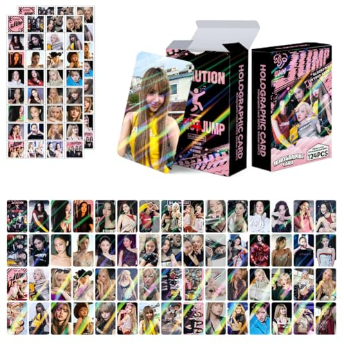 lkhexcbf 124PCS Jump BP Cartes Photo,Album Jump BP, Carte Jump, Cartes De Vœux Jump Ca-rd, Carte Postale Driflo BP Car-d,Cartes Cadeaux d'Anniversaire Pour Les Fans