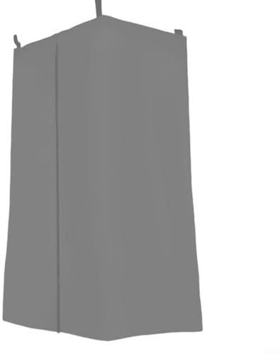 BEAZOOM Oxford 210D Tente imperméable à l'eau pour changement d'intimité, rideau de douche portable à suspendre pour yacht et camping pour camping-car, plage, 77 x 69 x 183 cm (gris)