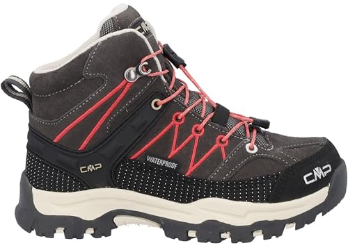CMP Kinder Rigel Mid WP Schuhe, Cioccolato-Coral, 34