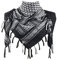 Explore Land, Shemagh-Tuch, Wickelschal, 100% Baumwolle, Militärdesign, Kufiya-Schal Gr. One size, schwarz/weiß