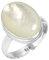 Jeweloporium Weiß Natürlich Perlmutt 925 Silber Ringe für Damen mit Stein viktorianisch Silber Ringe Größe 56(17.8) Weihnachten - Geschenk Handgefertigt Schmuck