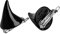 Stereo Devil Horn Ear Clip Chic Halloween Cosplay Hair Clip Hairpin (Black-1 Pair-2 Pieces)