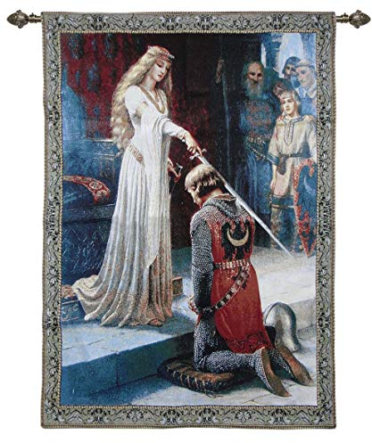 Signare Ignare Wandbehang, inspiriert von Edmund Blair Leighton (The Accolade)