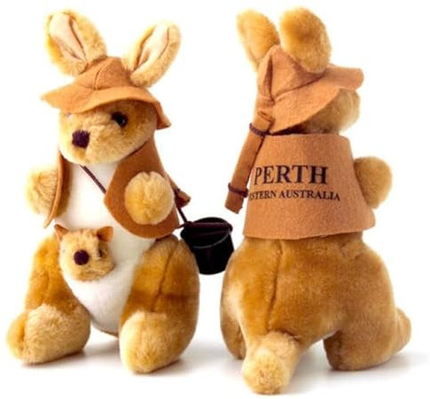 My Australia Känguru mit Joey in Swag 'Perth' Stofftier, 25 cm