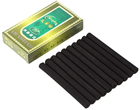 Rauchfreies Moxa, 10 Stück Rauchfreies Moxa Sticks Moxa Stick Burning für Moxibustion Körperteilpflege für Frauen und Männer