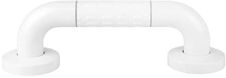 Haltegriff Rutschfest für Bad und Dusche Wandgriff Weiße Edelstahl und Nylon-Sicherheitsgriffe Bad/Duschgriffe/Haltegriff für Senioren Extra stabiler Badgriff Wandgriff(30CM)