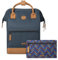 Cabaïa - Adventurer Rucksack Chicago Medium 18L - Wasserabweisend - Laptopfach bis zu 13 Zoll - 2 Vordertaschen - vegan zertifiziert - Rucksack für Reisen und Arbeit, Damen & Herren - Blau