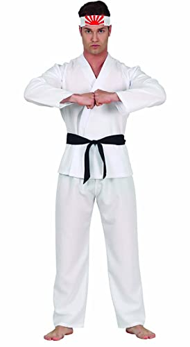FIESTAS GUIRCA, S.L. Weißes Cobra Kai Kostüm für Erwachsene