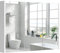 COSTWAY Bathroom Mirror Cabinet, Wall Mounted Storage Cupboard with Shelf, Home Kitchen Living Room Display Organiser Unit (Triple Door, White)