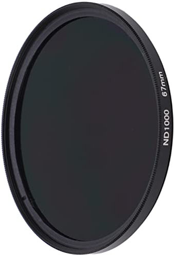 Nunafey Filtro ND 1000 per obiettivo, impermeabile ND 1000, antigraffio, per una maggiore libertà di controllo dell'apertura e dell'otturatore, compatibile con obiettivi da 52 mm, 58 mm, 67 mm (67 mm)