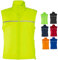 Hole Gadget | Imperméable Runner sans manches homme et femme coupe-vent réfléchissant haute visibilité léger et sportif pour vélo de course et moto, Bleu royal, M