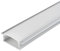 Profilé Aluminium Large Encastrable 2m pour Ruban LED - Cache Opaque Blanc - SILAMP