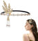 MIVAIUN 1920s Stirnband Damen, Flapper Haarschmuck, Haarbänder,20er jahre Accessoires, Gold, Einheitsgröße, 1920s Stil Flapper Deco, für Gatsby-Thema, Kleiderparty, Hochzeit,Flapper Party (Style 1)