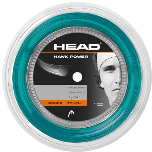 HEAD Hawk Power Reel 200M Tennis-Saite, Petrol, 1.30 Mm / 16 g