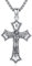 925 Sterling Silber Schutzpatron Halskette | Saint Michael Kreuz Halskette für Männer | Erzengel Michael Medaille Anhänger Amulett Religiöse Schmuck für Herren (F-Saint Michael)