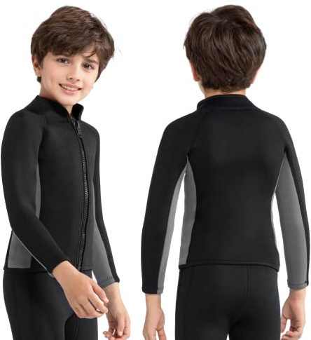 Intboss Neoprenjacke für Jungen und Mädchen, 3T, 4T, 2 mm, Jugendgröße 6–14