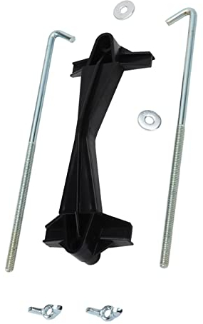 Battery Hold Down Kit with J Shape Hooks for 5-Inch Rubber Battery Clamp - Durable 8-Inch Bolts and Nuts Set