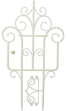 Dickly Rankgitter für Topfpflanzen, 40,6 cm, Gartenspalier für Kletterpflanzen, Kleine Grünpflanzen Im Innenbereich, Rankhilfe für Topfpflanzen Im Freien, Weiß