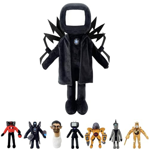 TV Man Plush Toys, Titan TV Man Titan Plush,Stuffed Plush Figure,New Titan TvMan, Funny Game Cartoon Stuffed Toilet Plush Doll for Game Fans Girls Boys Birthday Gifts