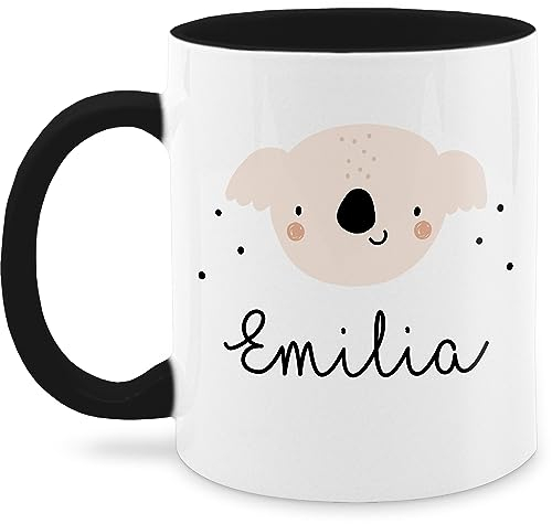 Tasse Tassen 325ml - Süßer Koalabär Koala Koalas - 325 ml - Schwarz - geschenke kindertasse