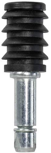 WAGNER Stift + Rundrohrhülse 2tlg. - Ø 17/20/8 mm, Höhe 26/26/60 mm, für Möbelrolle / Möbelgleiter mit Aufnahme 8 mm, Stahl verzinkt / Kunststoff, Klemmring - 11008399