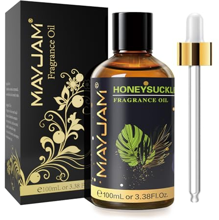 MAYJAM Aceite Perfumado de Madreselva 100ml, Aceite con Fragancia Para Difusores de Aceites Esenciales, Aromaterapia, Hogar, Quemador de Aceite