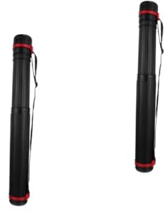 STOBOK 2pcs Telescopic Drawing Tube Expandable Storage Case Poster Tube Shoulder Strap Spiral Seal