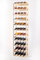 PROREGAL Weinregal PINOTWINE | HxBxT 166x43,4x25cm | 44 Flaschen | Massives Kiefernholz | Natur unbehandelt | Weinhalter Weinständer Flaschenständer Flaschenregal Holzregal